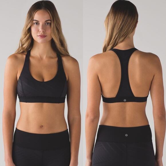 Lululemon SoulCycle Hot Like Agni Bra in Black size 6 - Picture 2 of 13